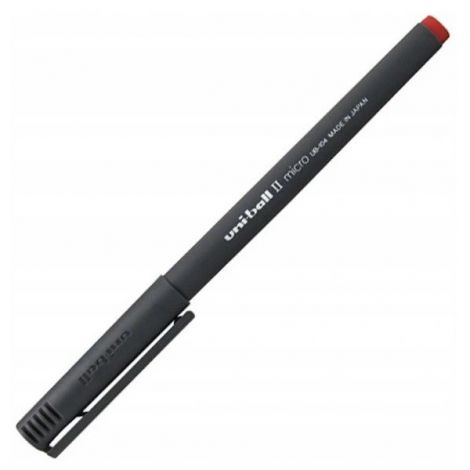 Pióro kulkowe Uniball Micro UB-104 0.5mm, czerwone - 3